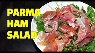 Parma Ham Rocket Salad  Super Easy Salad Recipes  Youtube  Arugula [upl. by Jahdal]