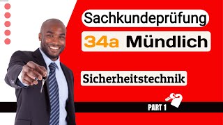 Sachkundeprüfung 34a Mündliche Prüfung Sicherheitstechnik Part 01 [upl. by Peri]