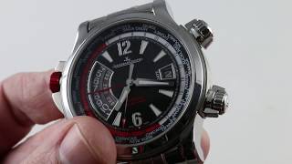 PreOwned JaegerLeCoultre Master Compressor World Alarm Q1778170 Luxury Watch Reviews [upl. by Ddal150]