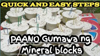 QUICK AND Easy Mineral blocks making DIY [upl. by Ejroj]