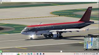 AEROFLY FS 4 Flight Simulator  Northwest Airlines Airbus A320 Flight Landing in Los Angeles [upl. by Eugenius273]