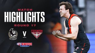 Collingwood v Essendon Highlights  Round 17 2024  AFL [upl. by Winograd]