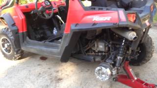 Installing Wheel Spacers On Rzr 800 [upl. by Bondon]