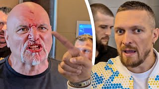 USYK FURIOUS AT JOHN FURY AFTER HEADBUTT  ‘Tyson Fury FATHER BAD BEHAVIOR’ [upl. by Chilson980]