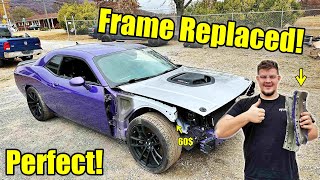 I Fixed The FRAME DAMAGE on My Dodge Challenger For 60 Dollars [upl. by Haidadej]