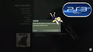 TUTORIAL  Como poder jugar al MULTIJUGADOR de CoD MW3 de PS3 con cuentas nuevas [upl. by Yarak]