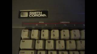 Smith Corona SL 500 Electric Typewriter  Powerup and Demo [upl. by Melquist]