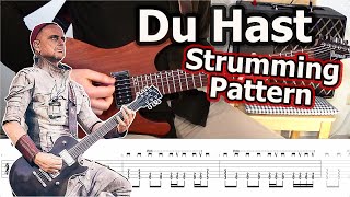 Rammstein  Du Hast Strumming Pattern  Guitar Tabs Tutorial [upl. by Amelina]