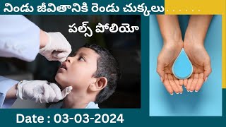 Pulse Polio on 03032024  05 years age group childrens  Parnikaupdates  Nellore  AP [upl. by Nealson]