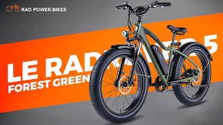 Limited Edition Forest Green RadRover 5 Electric Fat Bike  Promotional Debut [upl. by Bounds592]