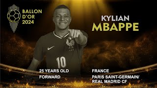 BALLON DOR 2024  KYLIAN MBAPPE  HOW DESERVE IS HE [upl. by Arrait]