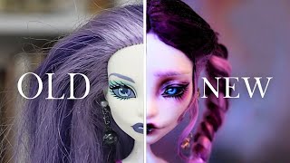 Revamping Old Dolls ✨ Spectra Monster High  Doll repaint and customisation relaxing [upl. by Jacoba841]