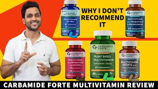 Carbamide forte multivitamin review  with probiotics and ashwagandha  sports multivitamin [upl. by Jaban83]