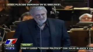 PLACIDO DOMINGO en BUENOS AIRES TANGOS HQ [upl. by Ahsinyt]