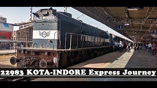 KOTA to INDORE via Ruthiyai  Complete Train Journey Highlights Indian Railways [upl. by Sevik536]