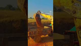 JCB se moram ki trolley kaise load karte Hain jcb farming automobile [upl. by Eimarej]