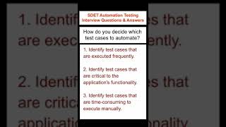 AUTOMATION TESTING How do you decide which test cases to Automate [upl. by Analla]