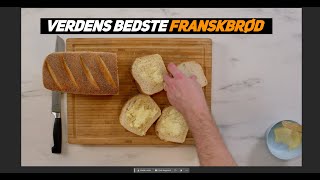 Franskbrød  GastroFun opskrifter [upl. by Odrahcir]