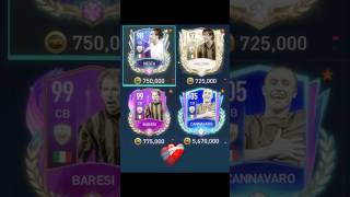 Nesta🇮🇹 Vs Maldini🇮🇹 Vs Baresi🇮🇹 Vs Cannavaro🇮🇹 football soccer fifamobile [upl. by Gianna61]