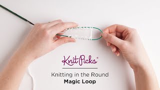 Knitting in the Round  Magic Loop How To [upl. by Doowrehs]