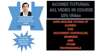 ACONEX COMPLETE COURSE VIDEO I SABIR SAIFI [upl. by Latsirhc531]