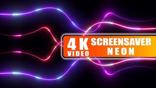 4K Neon Screensaver Video  4K Screensaver Video  Ultra HD Video  4K Background Video  4KScreen [upl. by Sirromad26]