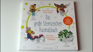 Das grosse Sternzeichen Ausmalbuch Petra Zipfel Malbuch für Erwachsene Flip Through coloring book [upl. by Annawal539]