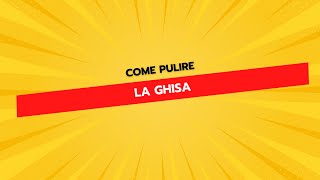 Come Pulire la Ghisa [upl. by Salaidh205]