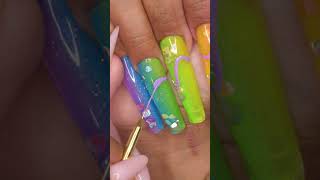 I FREAKING NAILED THIS PRIDE AQUARIUM NAIL SET 🏳️‍🌈 nails nailart nail nailtutorial [upl. by Gnep996]