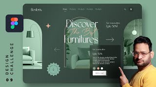 Challenge 09 Design A Professional Furniture Website Ui Using Figma 2024 Tutorial In Hindi [upl. by Rice]