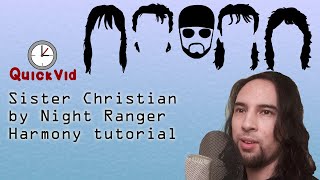 Sister Christian by Night Ranger harmony tutorial [upl. by Aimas]