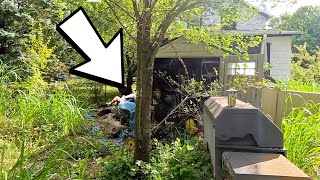 FOUND Homeless Man Sleeping In Overgrown yard I hired him [upl. by Adnahsar]