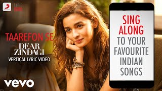 Taarefon Se  Dear ZindagiOfficial Bollywood LyricsArijit Singh [upl. by Jolda176]