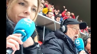 ¡FRACASO del Barcelona Así narró el Liverpool 40 Barcelona Manolo Oliveros en COPE [upl. by Wulfe405]