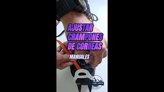 Como ajustar crampones de correas escalada climbing alpinismo crampones [upl. by Valtin]