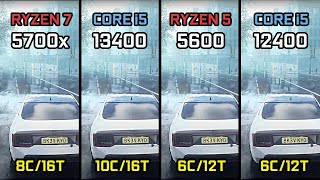 Ryzen 7 5700X vs i5 13400 vs Ryzen 5 5600 vs i5 12400 Game Benchmark RX 6950 XT [upl. by Yduj]