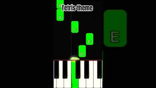 Tetris Theme  Piano Easy Tutorial For beginners shorts piano pianotutorial youtubeshorts easy [upl. by Sperling]