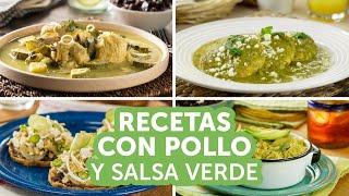 Recetas con pollo en salsa verde  Kiwilimón [upl. by Arahsit603]