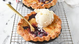 Triple Berry Pie  Razzleberry Pie for Two Small Batch Pie [upl. by Eneli]