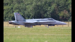 STUNNING CANADIAN F18 TAKEOFF AND DISPLAY AT RIAT 2024 [upl. by Irby]