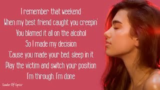 Dua Lipa  IDGAF Acoustic Lyrics [upl. by Amanda502]