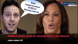 Hilarious Impersonation of Kamala Harris comedian Kvon goes in [upl. by Seni]