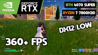 RTX 4070 Super  Ryzen 7 7800X3D Fortnite Chapter 5 Season 1  Solos ZB  DX12  Low Settings [upl. by Ilzel500]