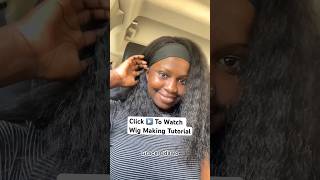 HOW TO MAKE HEADBAND WIG WITHOUT SEWING MACHINEBeginner Friendly Tutorial onmy Channel 100days2024 [upl. by Seaddon]