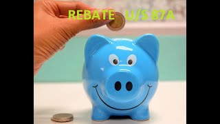 REBATE US 87A INCOME TAX  TAMIL  UGC NET COMMERCE  BCOM [upl. by Ostraw352]