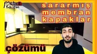 Sararan membran kapakların sebebi ve çözümü [upl. by Charbonnier]