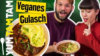 Veganes Gulasch  Weihnachtsessen  yumtamtam [upl. by Kevyn]