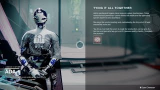 Tying It All Together Full Quest – Destiny 2 Beyond Light  Season of the Splicer [upl. by Odnalro]