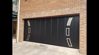 Ryterna  Side sliding garage door  RAL 9005 [upl. by Nalim]