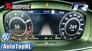 VW GOLF 75 R AKRAPOVIC 310HP ACCELERATION amp TOP SPEED 0269kmh LAUNCH CONTROL by AutoTopNL [upl. by Einnep608]